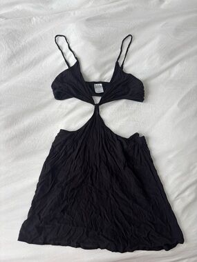 Wild Fable Black Cutout Swim Cover Up Size Small